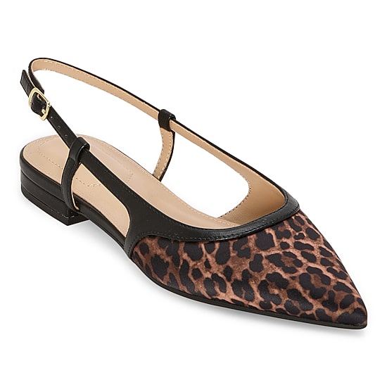 Liz Claiborne Samson Womens Pointed Closed Toe Ballet Flats