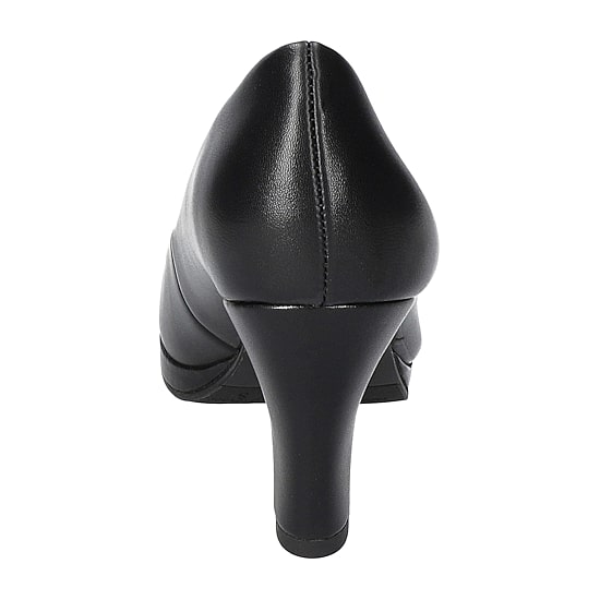 Easy Street Equinox Womens Round Stiletto Heel Pumps Wide Width