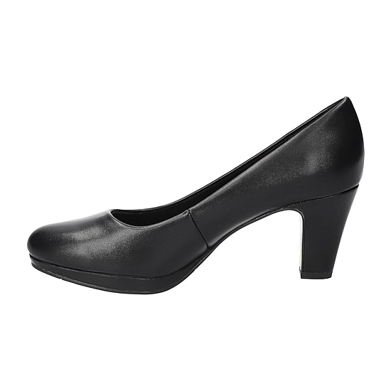 Easy Street Equinox Womens Round Stiletto Heel Pumps Wide Width