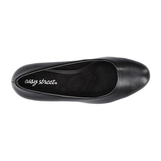 Easy Street Equinox Womens Round Stiletto Heel Pumps Wide Width