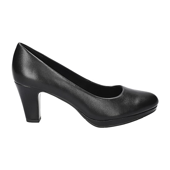 Easy Street Equinox Womens Round Stiletto Heel Pumps Wide Width