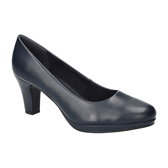 Easy Street Equinox Womens Round Closed Toe Stiletto Heel Pumps Narrow Width