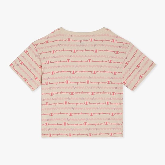 Champion Big Kid Girls Crew Neck Short Sleeve Loose Fit Graphic T-Shirt