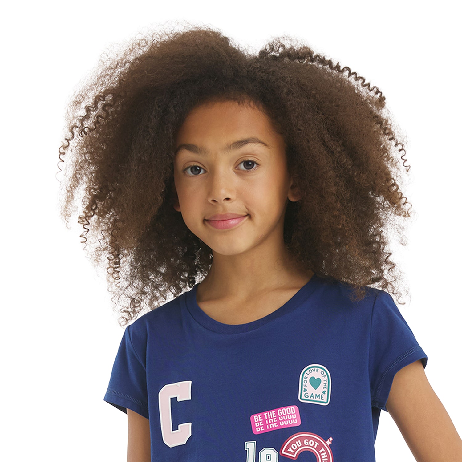 Champion Big Kid Girls Crew Neck Short Sleeve Classic Fit Graphic T-Shirt
