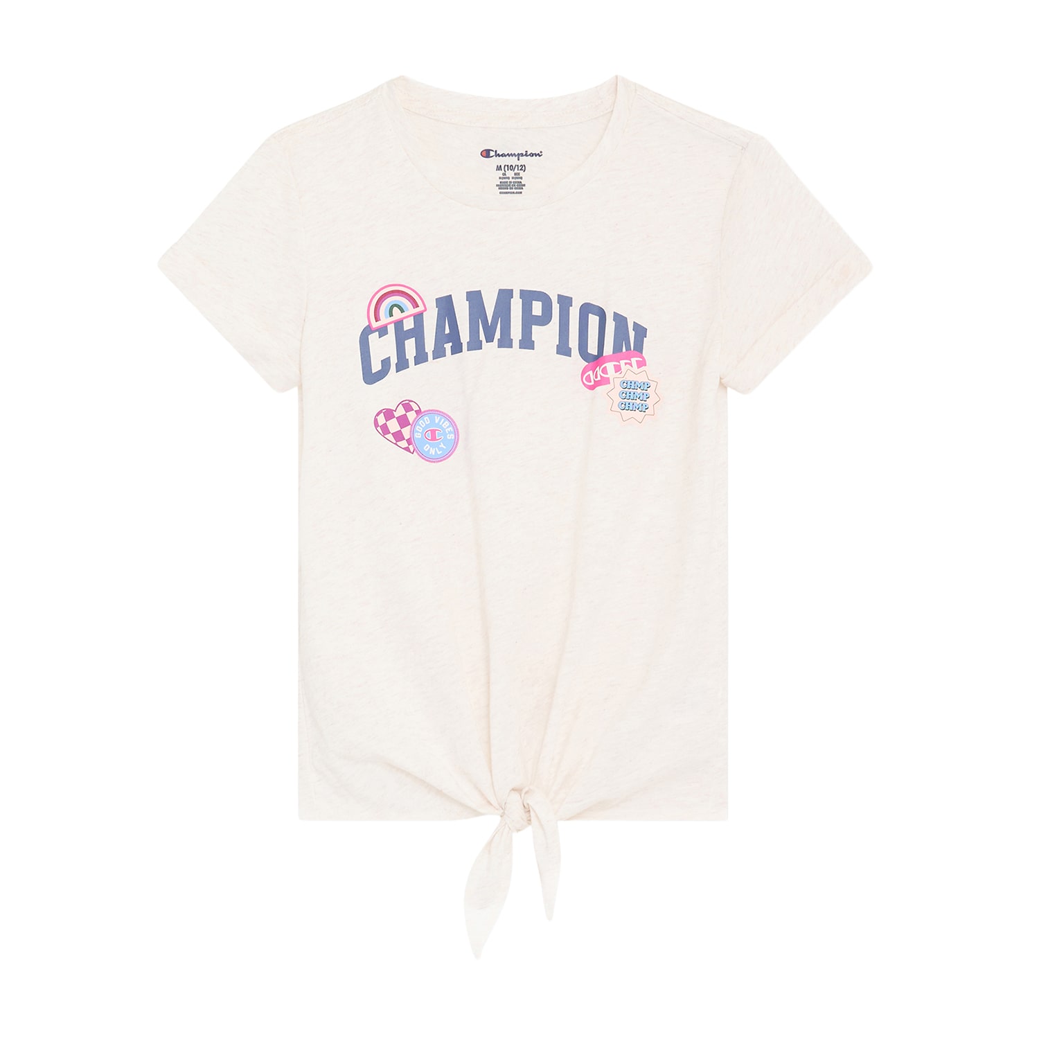 Champion Big Kid Girls Crew Neck Short Sleeve Classic Fit Graphic T-Shirt