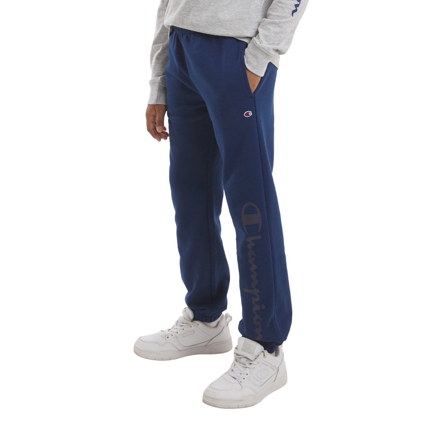 Champion Big Kid Boys Cuffed Classic Fit Fleece Pull-On Pant
