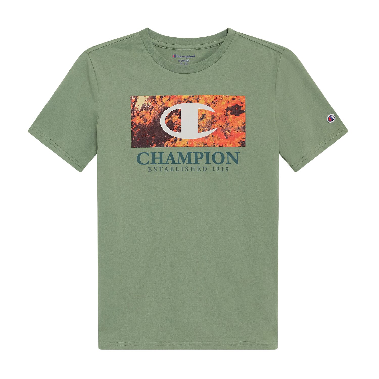 Champion Big Kid Boys Crew Neck Short Sleeve Classic Fit Graphic T-Shirt
