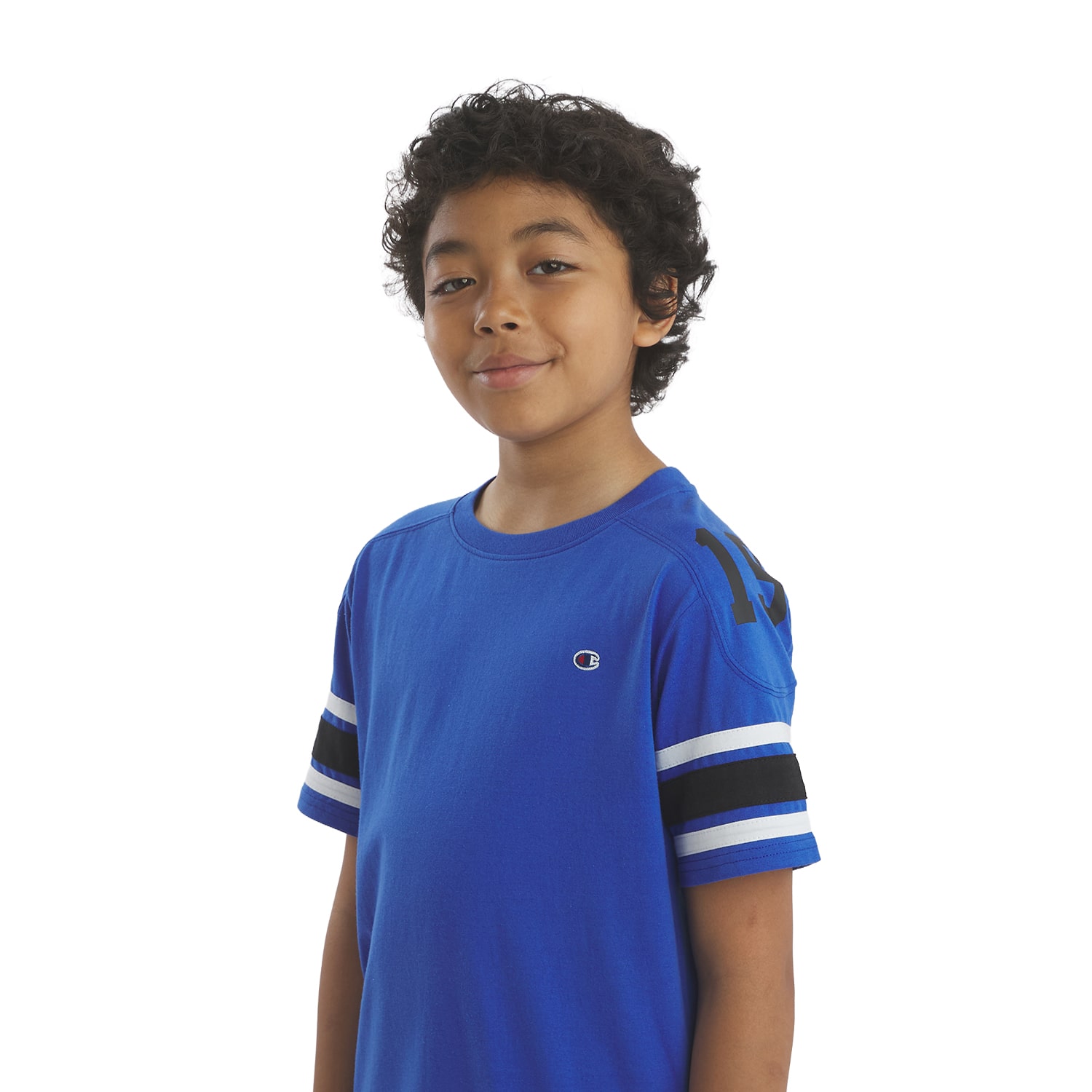 Champion Big Kid Boys Crew Neck Short Sleeve Classic Fit Graphic T-Shirt
