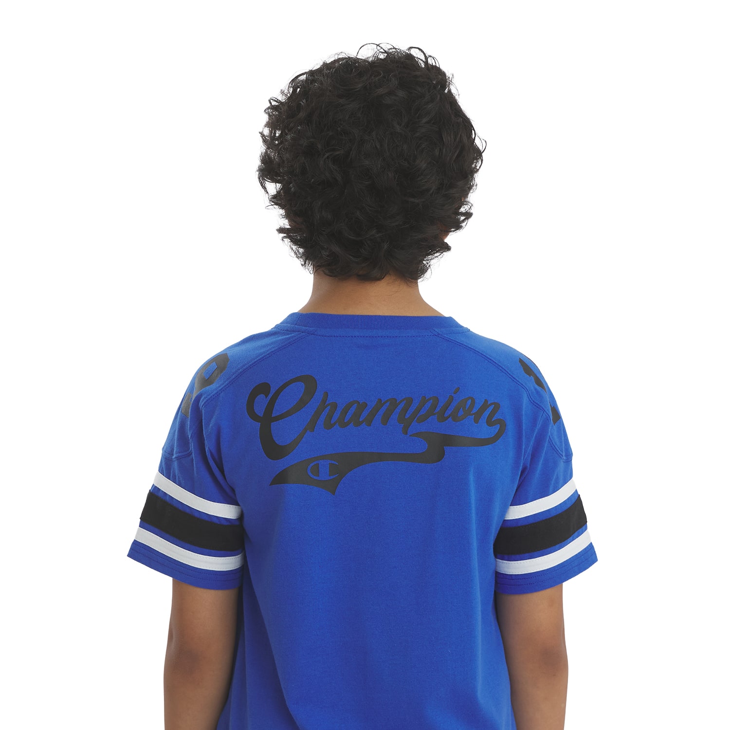 Champion Big Kid Boys Crew Neck Short Sleeve Classic Fit Graphic T-Shirt