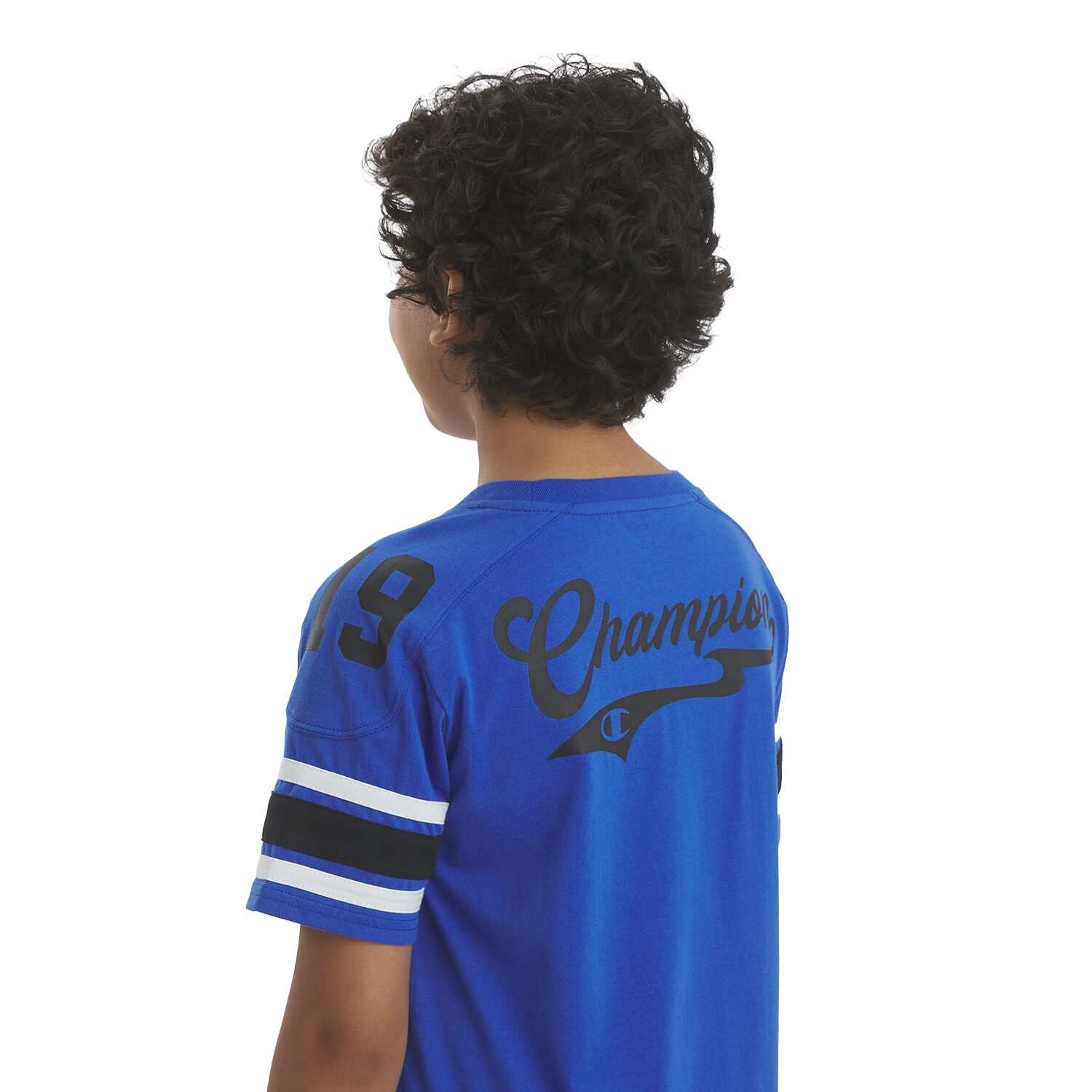 Champion Big Kid Boys Crew Neck Short Sleeve Classic Fit Graphic T-Shirt