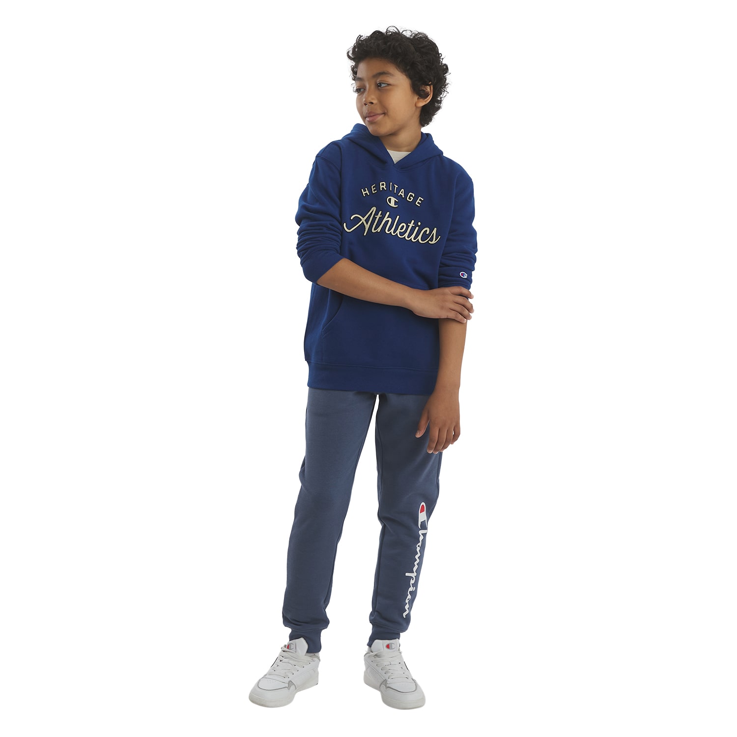 Champion Big Kid Boys Long Sleeve Fleece Active Hoodie