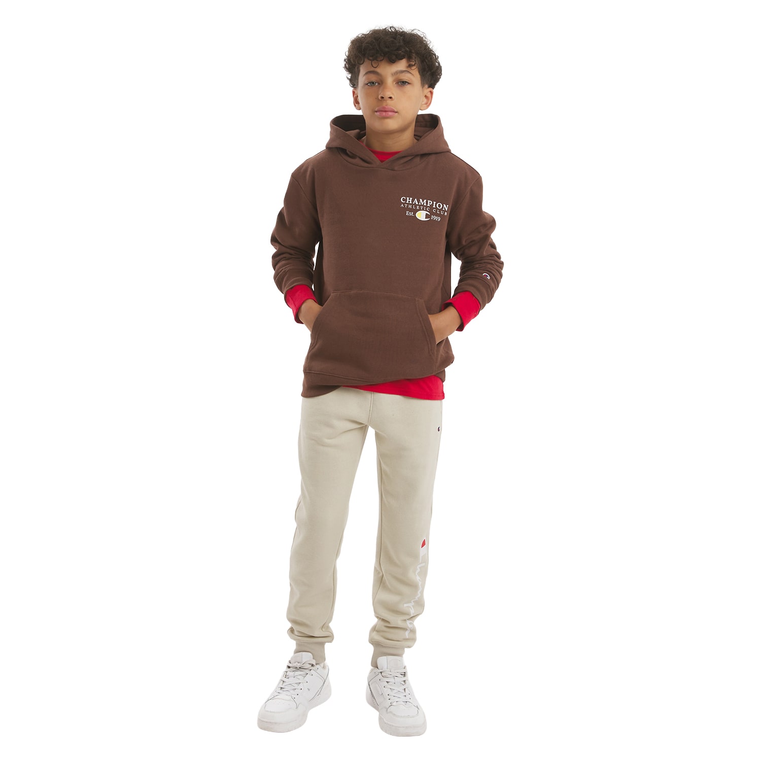 Champion Big Kid Boys Long Sleeve Fleece Active Hoodie