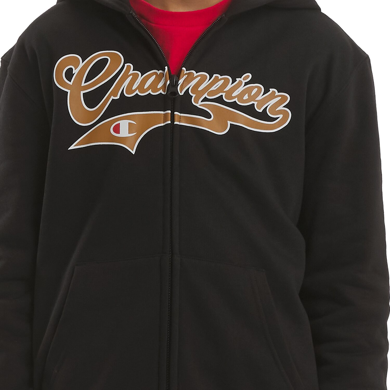 Champion Big Kid Boys Long Sleeve Fleece Zipper Active Hoodie