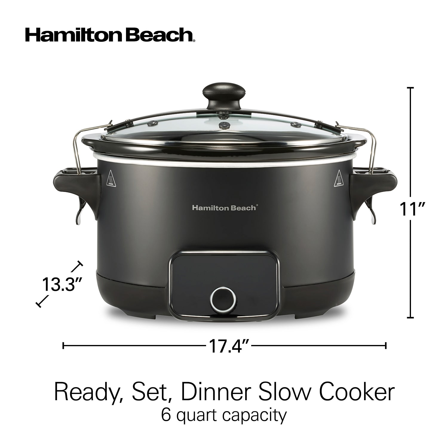 Hamilton Beach Ready, Set, Dinner 6 Qt Slow Cooker