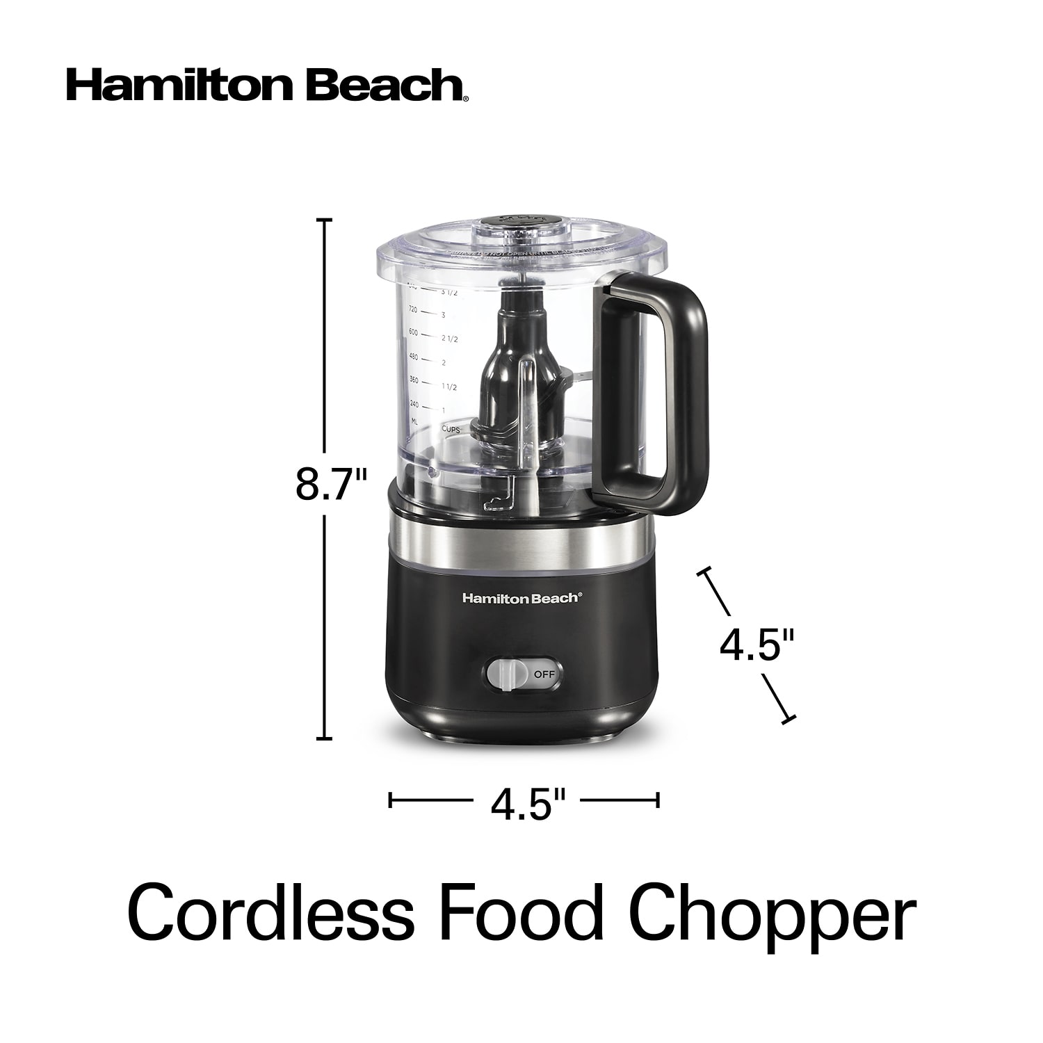 Hamilton Beach Lithium Ion 4 Cups Food Processor