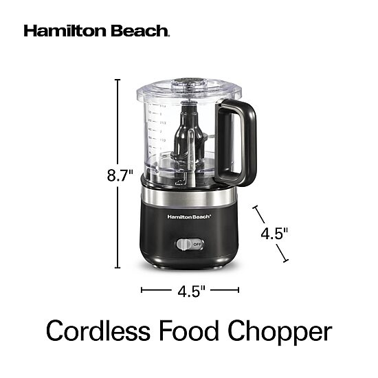 Hamilton Beach Lithium Ion 4 Cups Food Processor