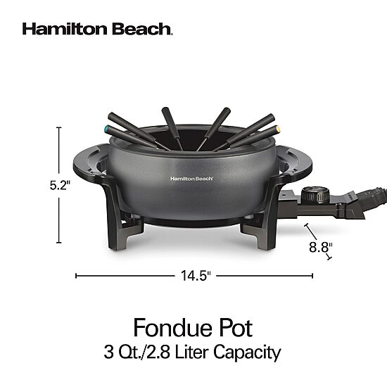 Hamilton Beach 6-pc. Stainless Steel Non-Stick Fondue Pot
