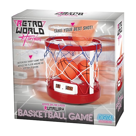 Retro Arcade Runaway Basketball Game