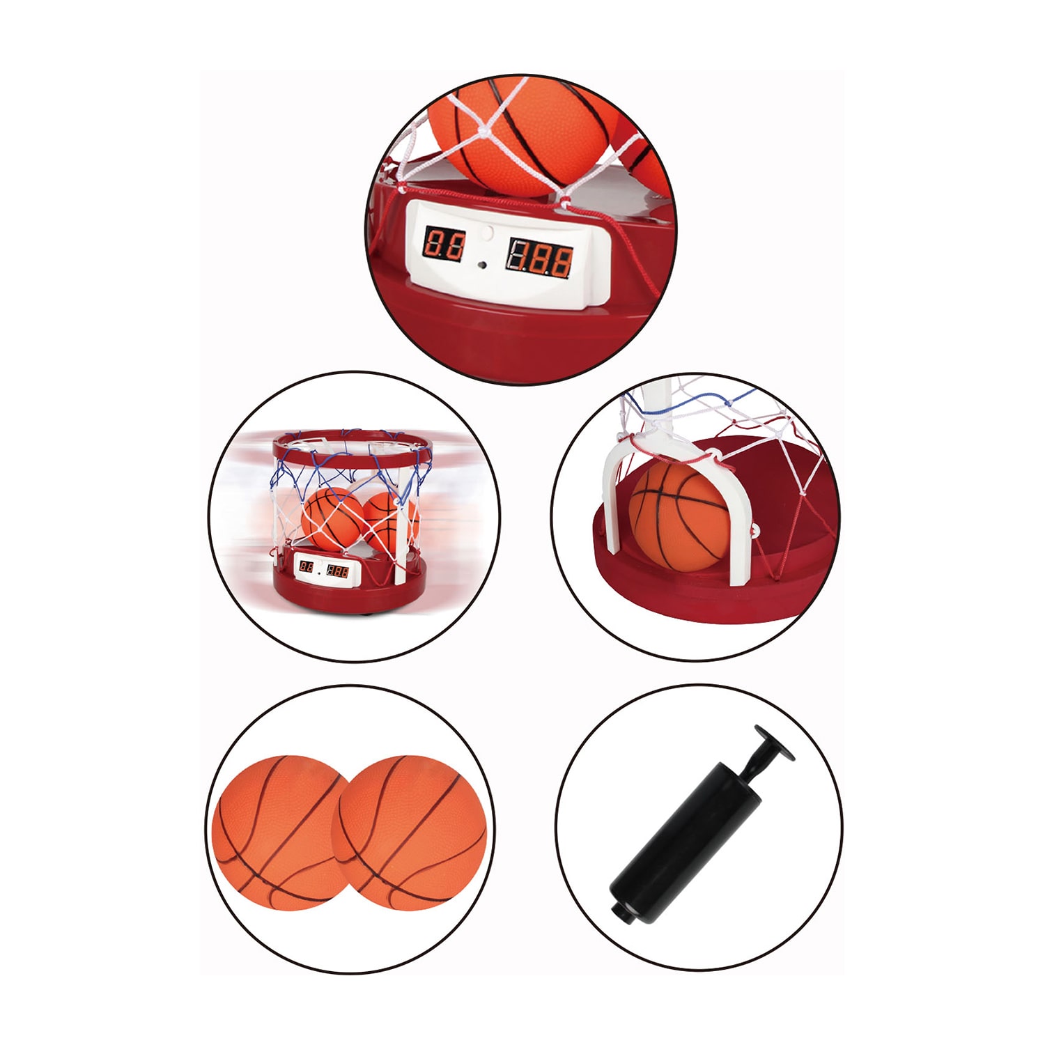 Retro Arcade Runaway Basketball Game