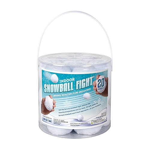 Asstd National Brand Indoor Snowball Fight Game In White