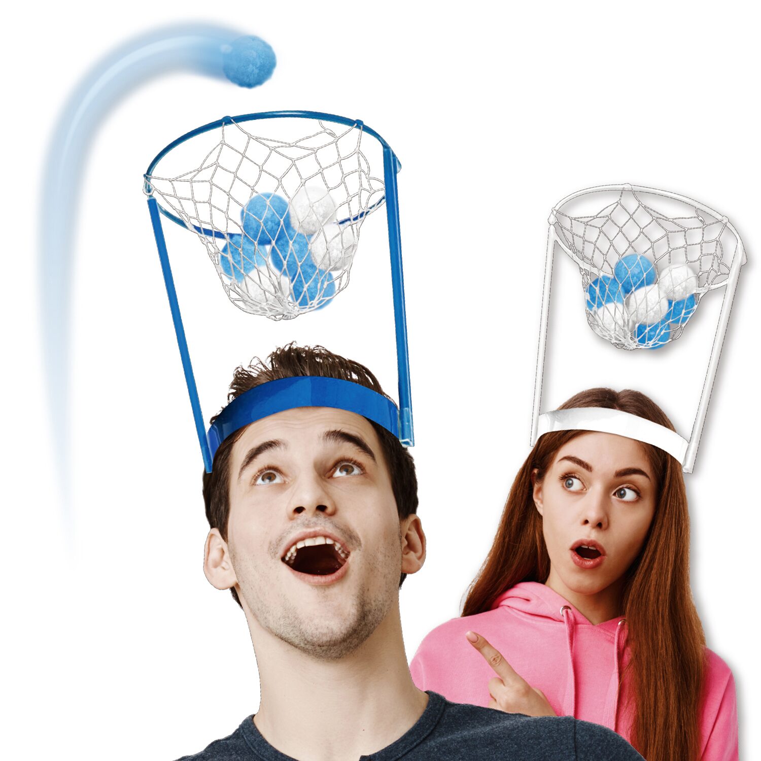 Snowball Headband Hoop Game Set of 2
