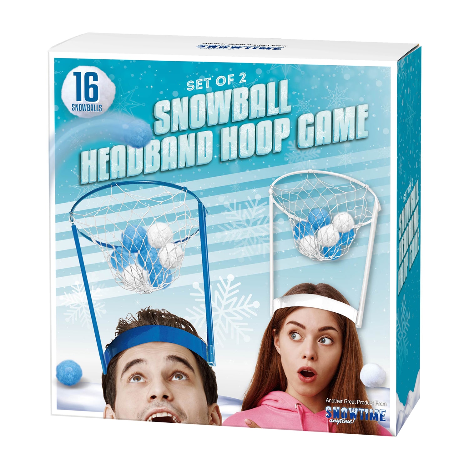 Snowball Headband Hoop Game Set of 2