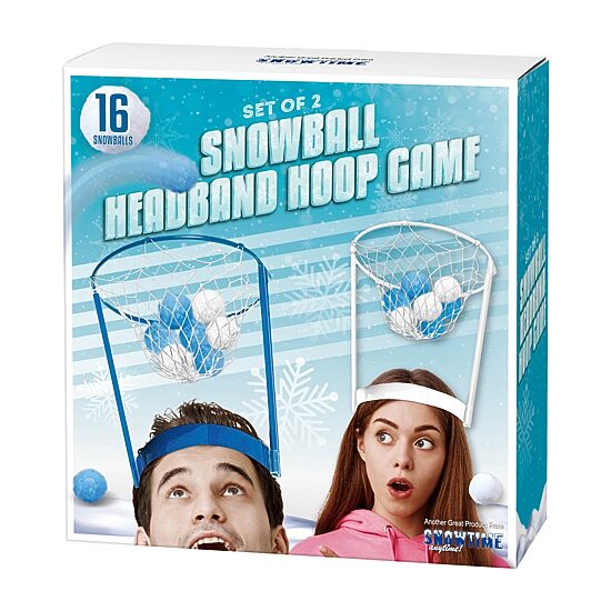 Snowball Headband Hoop Game Set of 2