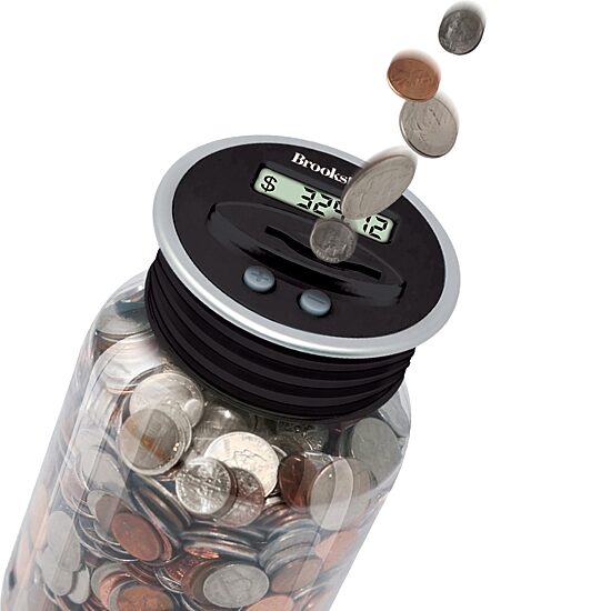 Brookstone Digital Coin Counting Bank