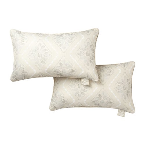 Martha Stewart Becca 2-pc. Rectangular Throw Pillow In White