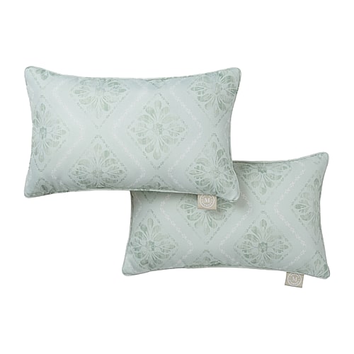 Martha Stewart Becca 2-pc. Rectangular Throw Pillow In Green