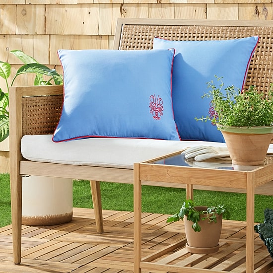 Martha Stewart Americana Embroidered 2-pc. Rectangular Throw Pillow