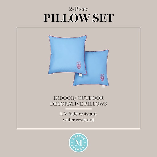 Martha Stewart Americana Embroidered 2-pc. Rectangular Throw Pillow