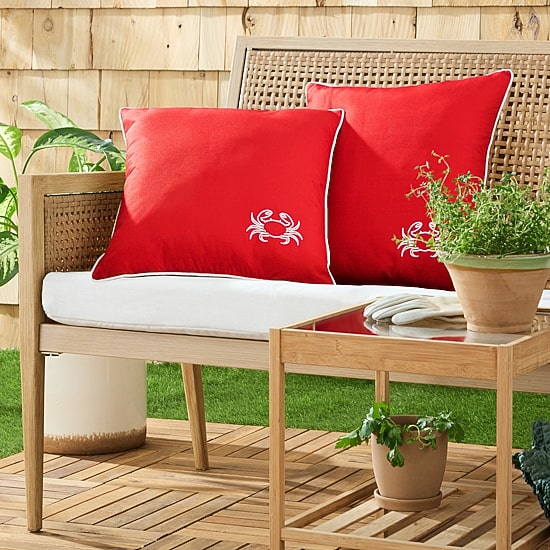 Martha Stewart Americana Embroidered 2-pc. Rectangular Throw Pillow