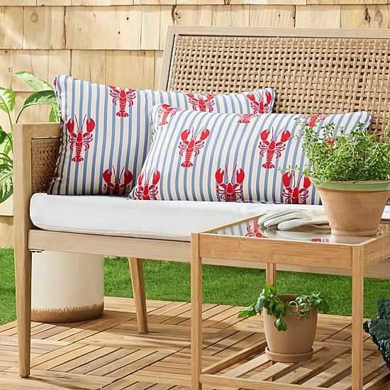 Martha Stewart Americana Lobster 2-pc. Rectangular Throw Pillow