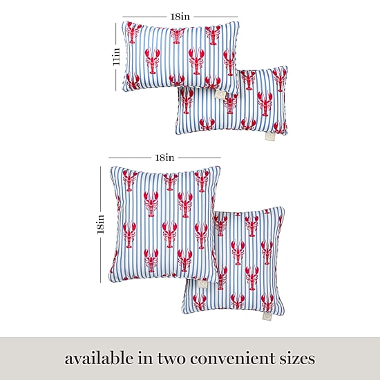 Martha Stewart Americana Lobster 2-pc. Rectangular Throw Pillow