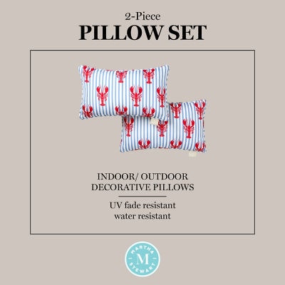 Martha Stewart Americana Lobster 2-pc. Rectangular Throw Pillow