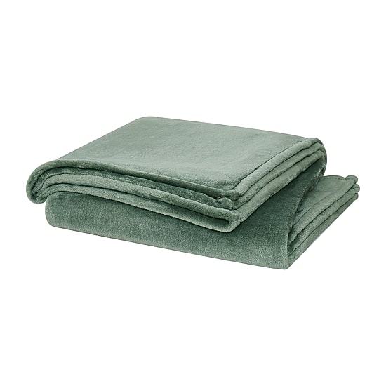 Cannon Solid Plush Throw