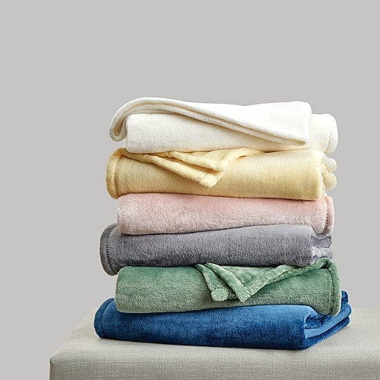 Cannon Solid Plush Throw