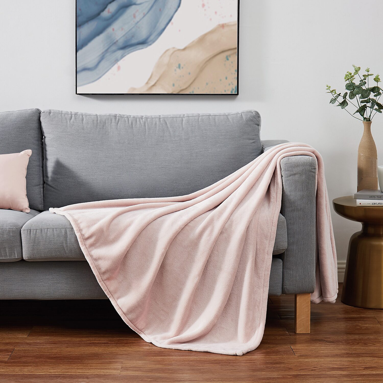 Cannon Solid Plush Throw