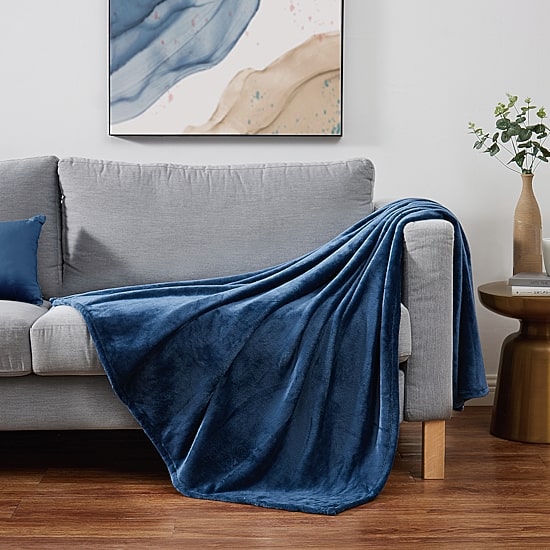 Cannon Solid Plush Throw
