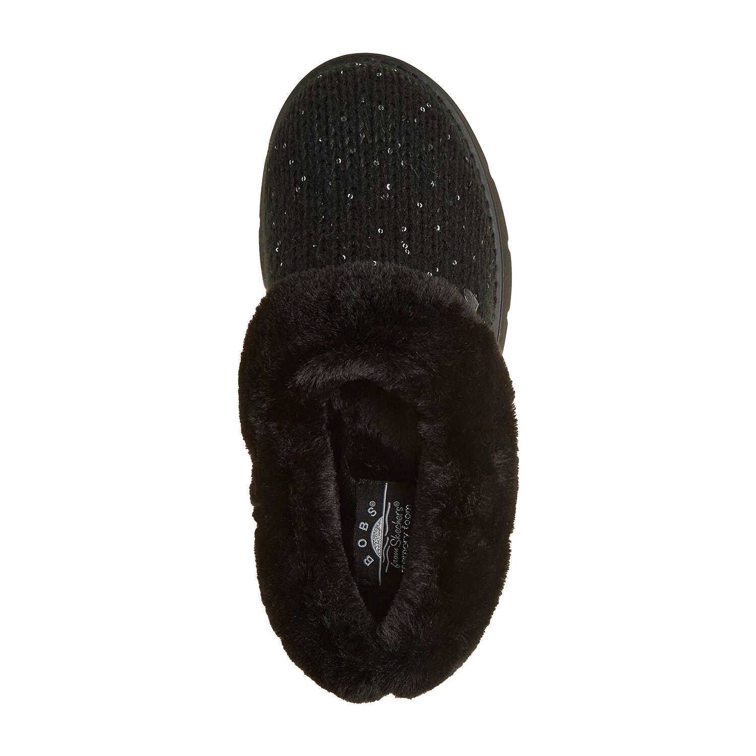 Skechers Bobs Keepsakes Lite B Bright Womens Memory Foam Faux Fur Trim Slip-On Slippers