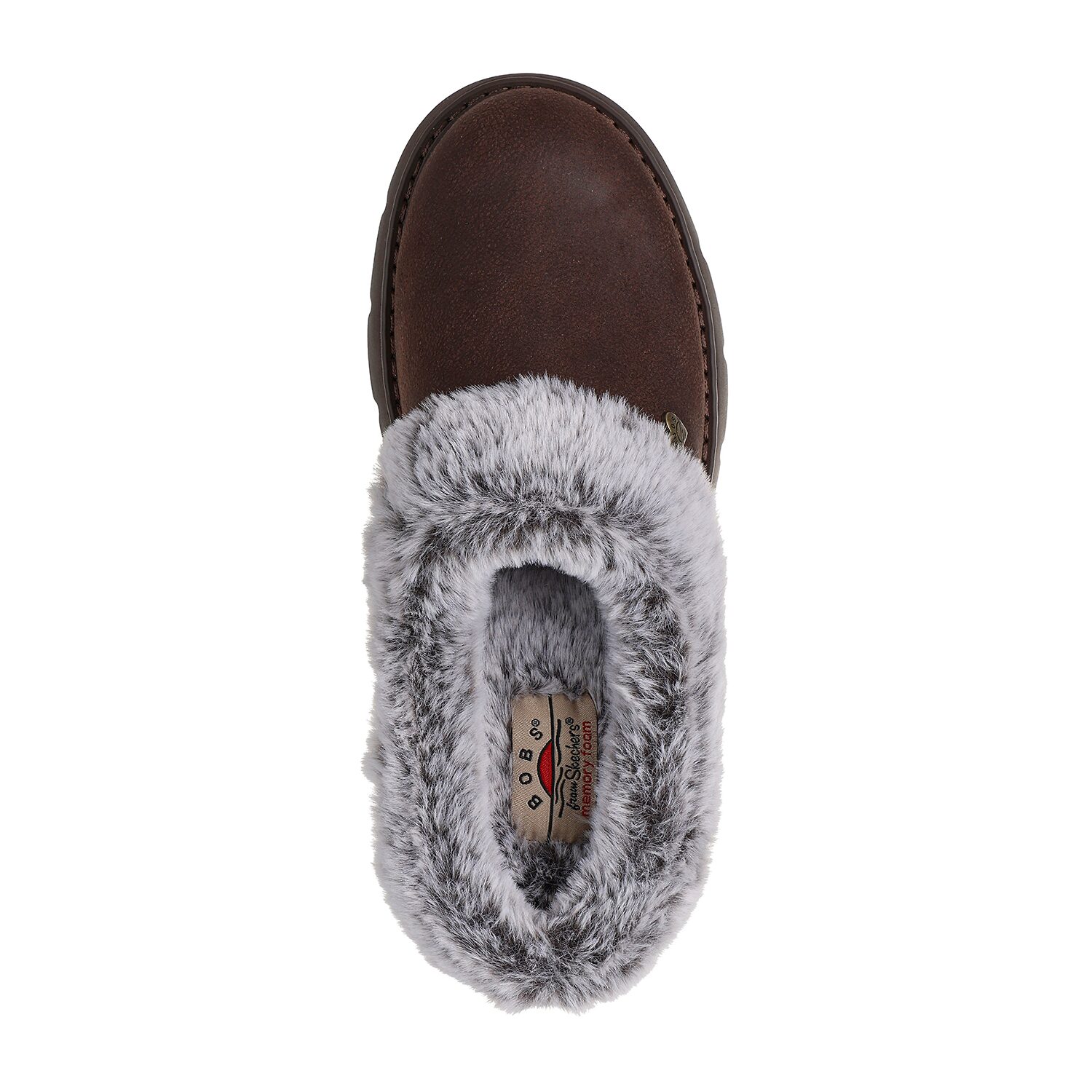 Skechers Bobs Keepsakes Lite Cozy Blend Womens Memory Foam Faux Fur Trim Slip-On Slippers