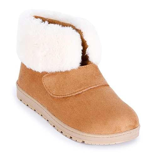 Isotoner Slipper Womens Bootie Slippers In Brown