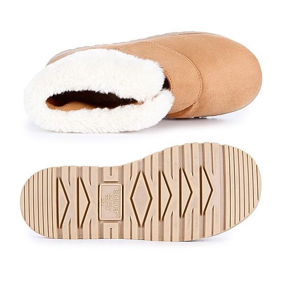 Isotoner Velcro Tab Womens Bootie Slippers