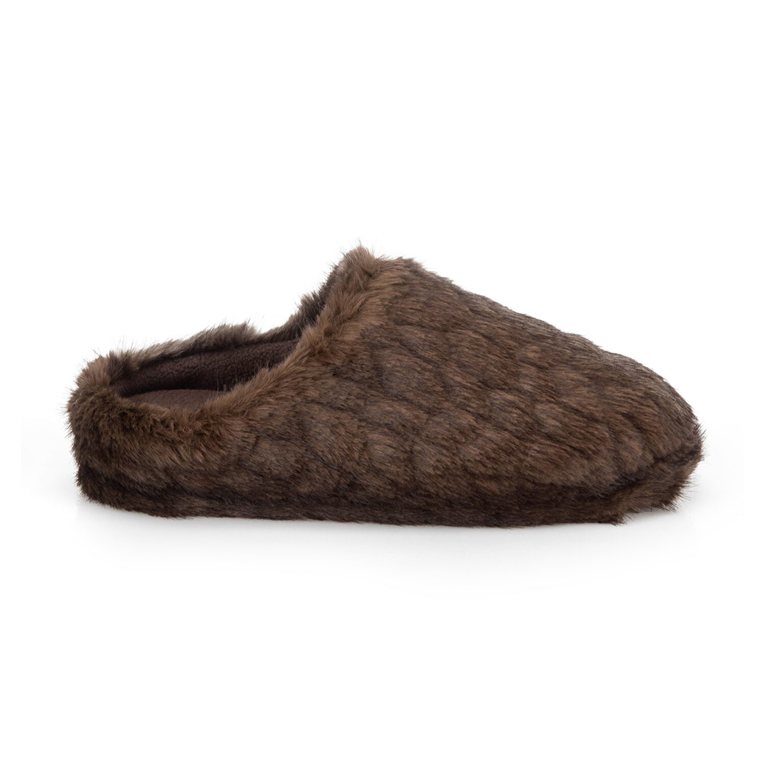 Isotoner Textured Fur Womens Clog Slippers