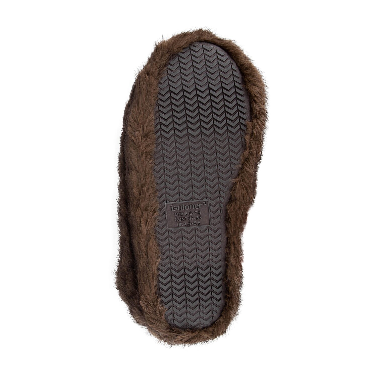 Isotoner Textured Fur Womens Clog Slippers