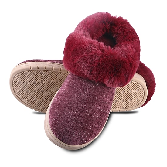 Isotoner Lurex Womens Clog Slippers