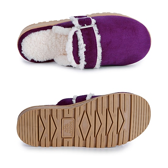 Isotoner Buckle Scuff Womens Slip-On Slippers