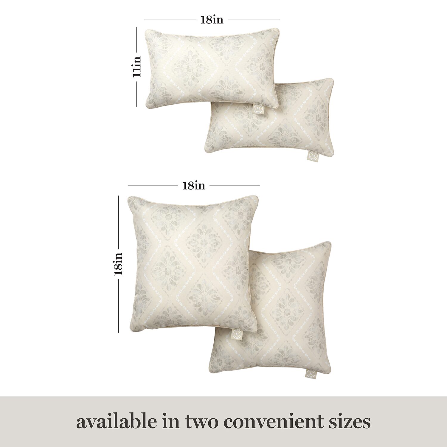 Martha Stewart Becca 2-pc. Rectangular Throw Pillow