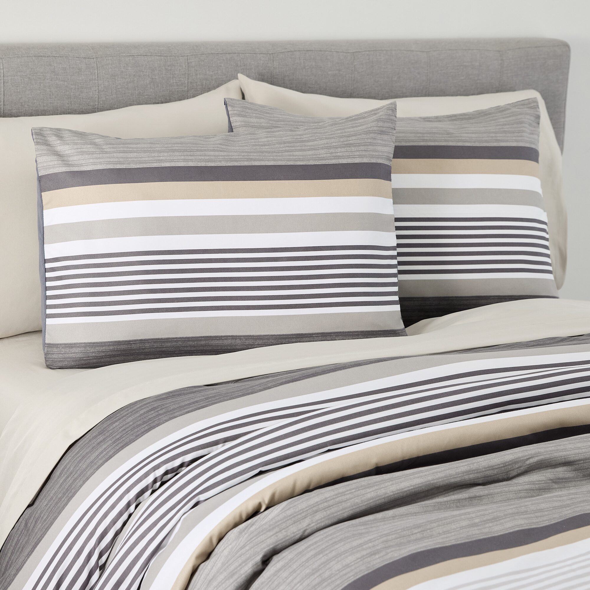 Home Expressions Morgan Stripe Complete Bedding Set with Sheets